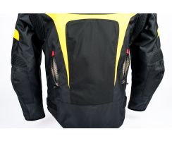Zorro-Textiljacke schwarz  gelb  CE
