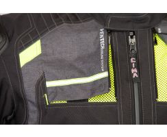 SPX-Textil Tourenjacke schwarz  gelb grau