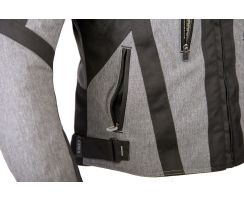 Street-R-Textiljacke grau schwarz