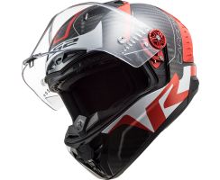 LS2 FF805 Carbon Racing rot weiß