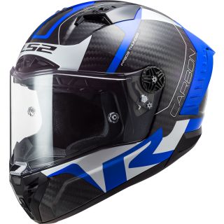 LS2 FF805 Carbon Racing 1 blau weiß